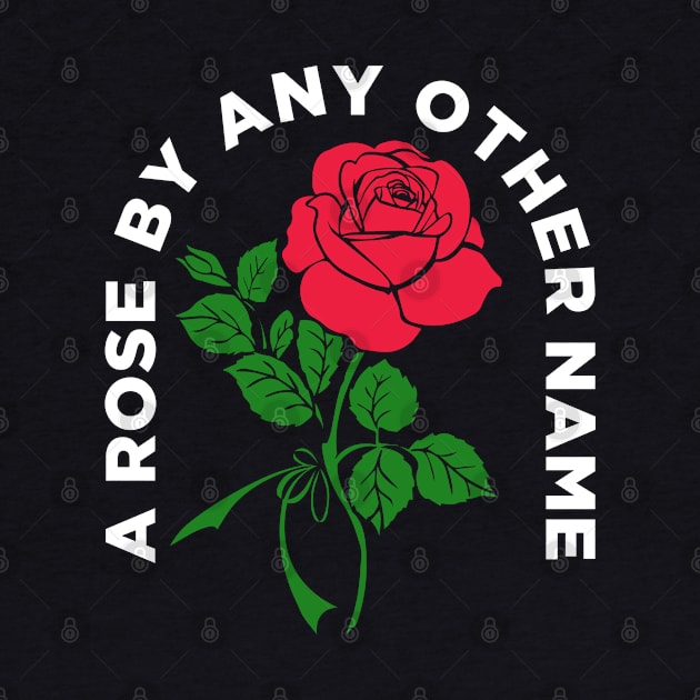 A Rose By Any Other Name - Shakespeare Quote by theatershirts